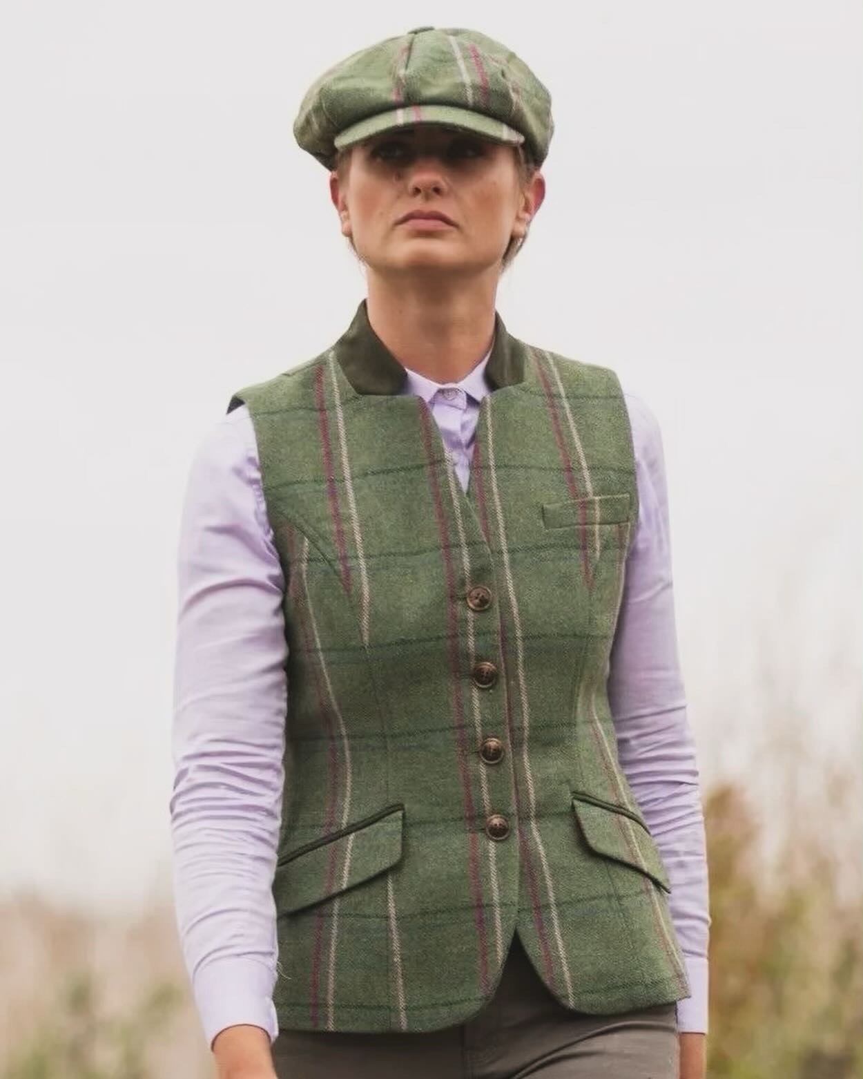 Ladies tweed waistcoat