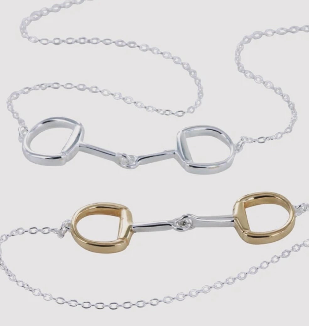 Sterling snaffle necklace