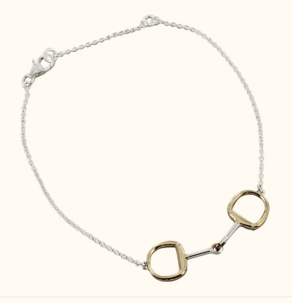 Sterling silver snaffle Bracelet