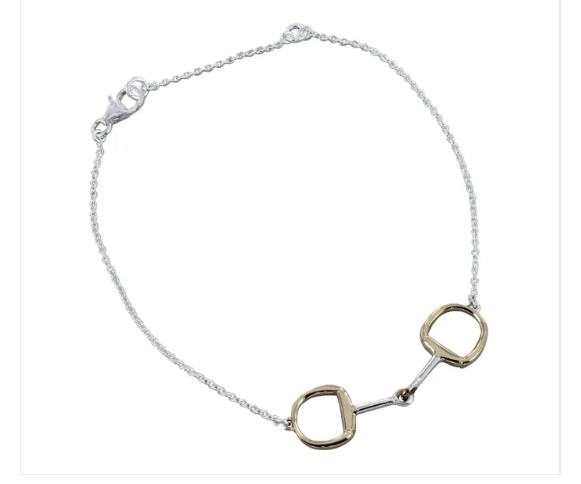 Snaffle Bit Bracelet in gold